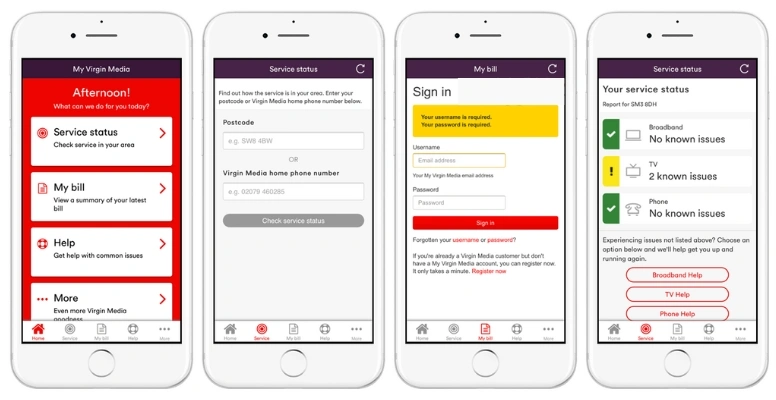 how to check if virgin media broadband down
