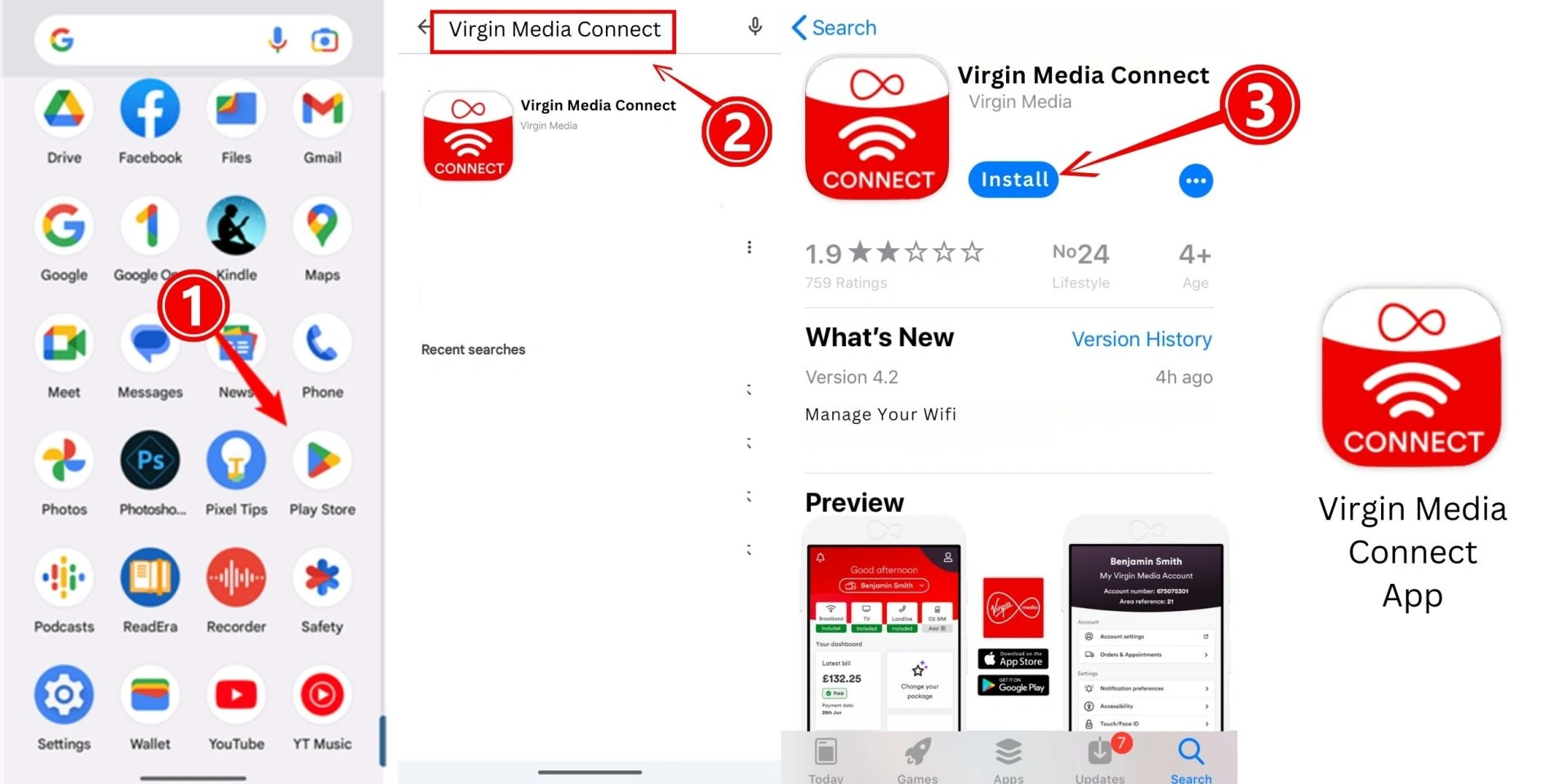 download virgin app to connect virgin router