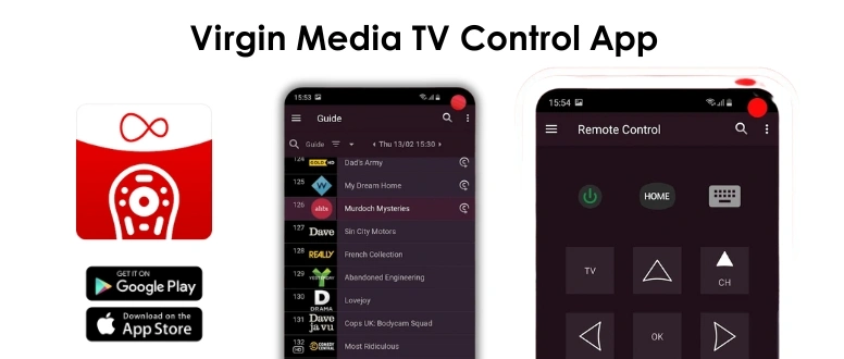 how to download virgin media TV control app